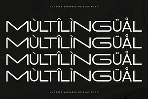 Mugesta Variable Display Font