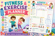 15 Kids Planners Printable Bundle, an Education Illustration by TukTuk Design (Thumbnail 14 of 17)