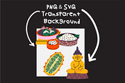 Thailand Travel Clipart, a Decorative Illustration by Luamor (Thumbnail 4 of 4)