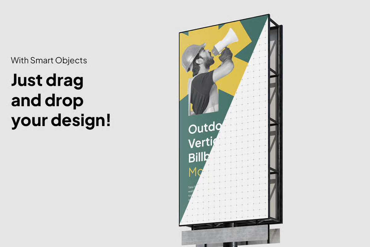 Outdoor Billboard Mockup, an Advertising Mockup by graphicsauce (Photo 4 of 4)