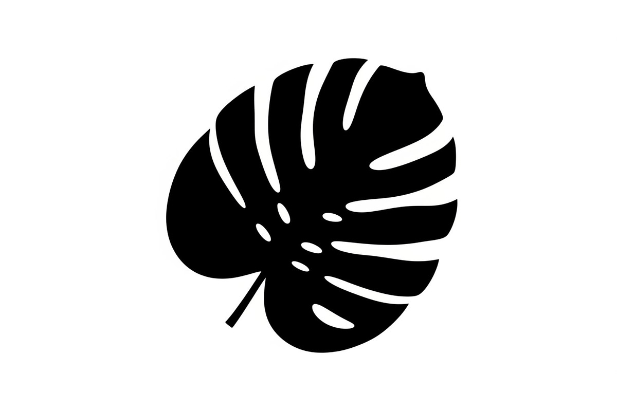 Monstera Leaf Silhouette Bundle, an Illustration by yasushie (Photo 31 of 31)