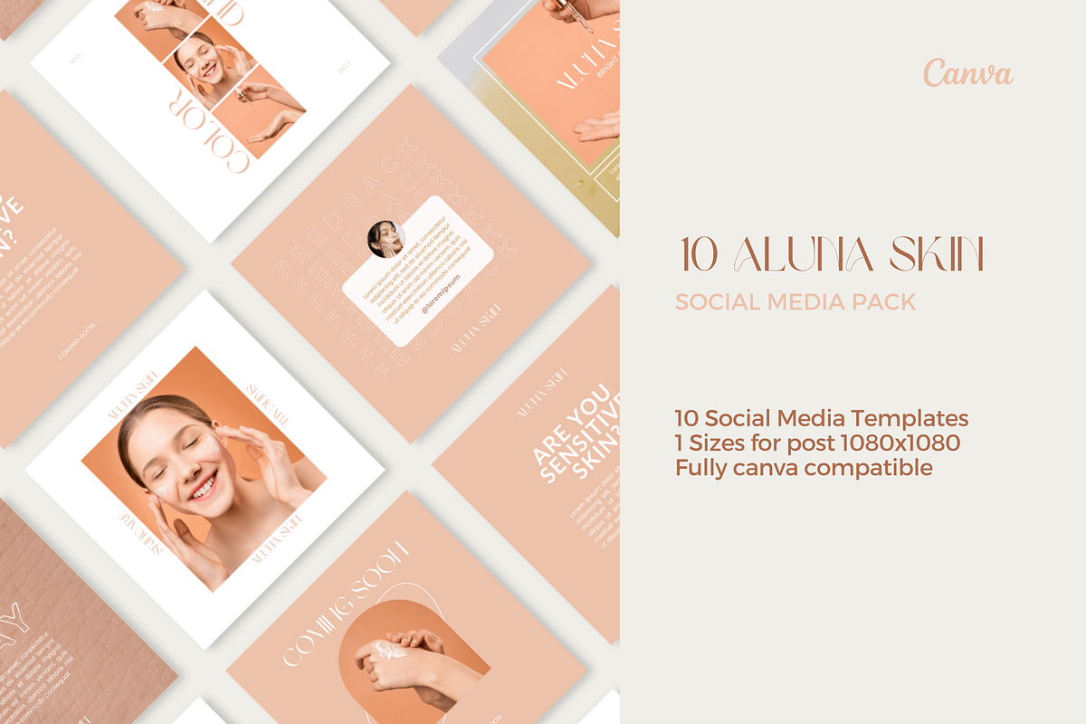 Skincare Canva Template, a Social Media Template by Moodwave Studio (Photo 8 of 10)
