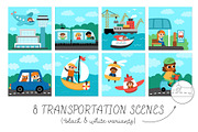 Transportation clipart, an Object Graphic by Lexi Claus (Thumbnail 7 of 12)