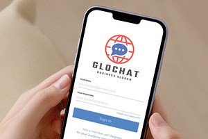 Global Chat Pro Logo, a Branding & Logo Template by Design_Planet