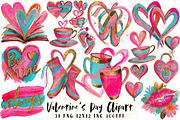 Valentine's Day Clipart, an Illustration by OK Design (Thumbnail 1 of 6)