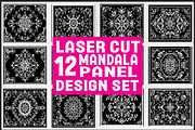 Laser Cut Mandala Panel Design Set, an Object Graphic by jahid234 (Thumbnail 1 of 13)