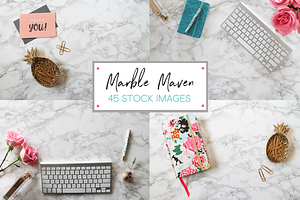 Marble Desk - 45 Stock Image Bundle