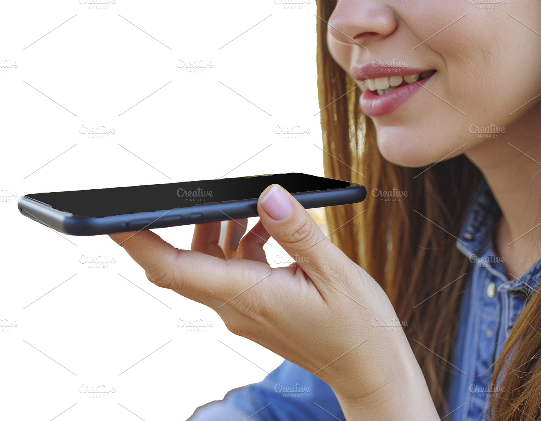 Person engages with an AI assistant on their smartphone at coffe, a Technology Photo by DanFLCreativo