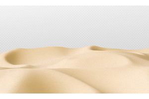 Sand dune background on transparent, an Illustration by art PVP - market