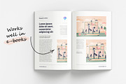 18 Yoga Concept Vector Illustrations, a Healthcare Illustration by VectorMine (Thumbnail 6 of 9)