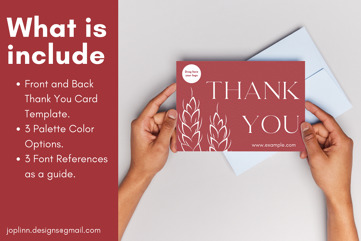 Bakery Theme Thank You Card Template, a Templates & Theme by Jo Plinn Designs (Photo 2 of 5)