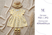 Cotton Fabric Dress Mock up, a Shirt Mockup by Mie Mockup Studio (Thumbnail 3 of 7)