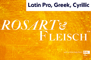 Rosart & Fleisch PRO+Wld1 2FontPack