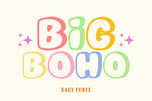 Big Boho - Baby Font Types