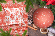 Christmas postcard and patterns, a Decorative Illustration by pineart (Thumbnail 3 of 3)