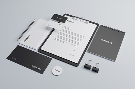 Brand Identity Mockup, a Books & Magazine Mockup by baim_std