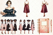 Fashion Classy Elegant Woman Clipart, an Illustration by Libby Wishes (Thumbnail 2 of 6)