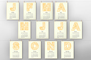 Creative calendar 2018, a Stationery Template by SomStock (Thumbnail 5 of 5)