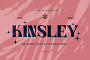 Kinsley Elegant Serif Font, a Serif Font by Graphicxell (Thumbnail 1 of 10)