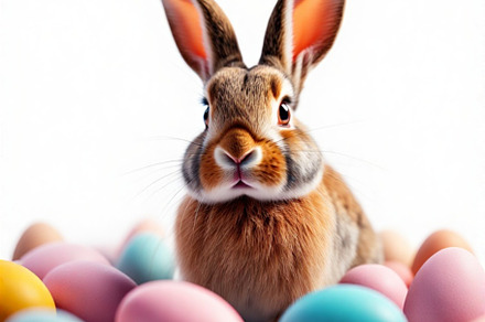 Pastel Eggs Easter Bunny image, a Holiday Photo by ComfortQ