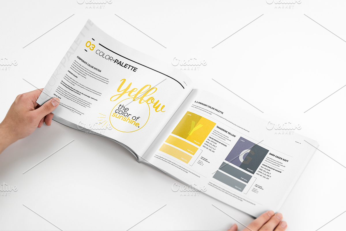 Brand Manual 28 Pages A4 / US Letter, a Brochure Template by Mastergfx (Photo 6 of 21)