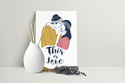 Happy Valentine's day cards set, a Decorative Illustration by Good Studio (Thumbnail 8 of 10)