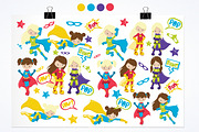 Super Hero illustration pack, an Illustration by PrettyBundles (Thumbnail 2 of 5)