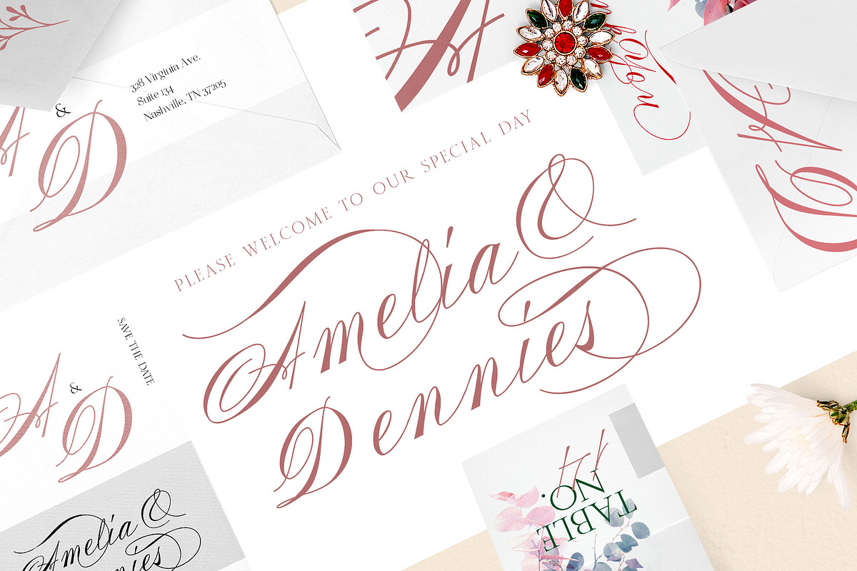 Alysond - Spencerian Script, a Script Font by Typia Nesia (Photo 4 of 14)