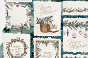 Christmas Tree Clip Art Collection, a Seasonal Illustration by RushkinaAntonina (Thumbnail 3 of 8)