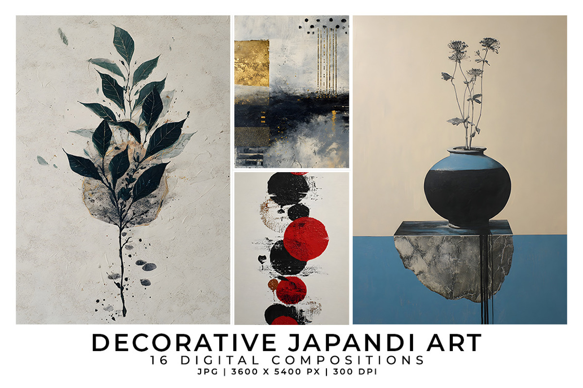 Decorative Japandi Art, a Decorative Illustration by Digital Art Creations (Photo 4 of 8)