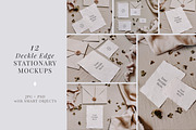 Deckle Edge Paper Mockup Bundle, a Print Template by Barn Owl Studio (Thumbnail 1 of 11)
