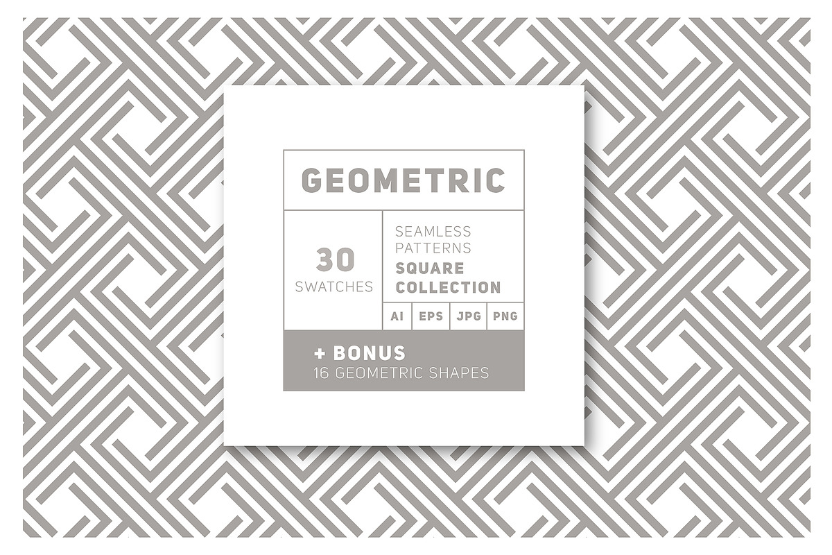 Square Collection. Patterns & Shapes, a Pattern Graphic by Curly_Pat (Photo 1 of 12)