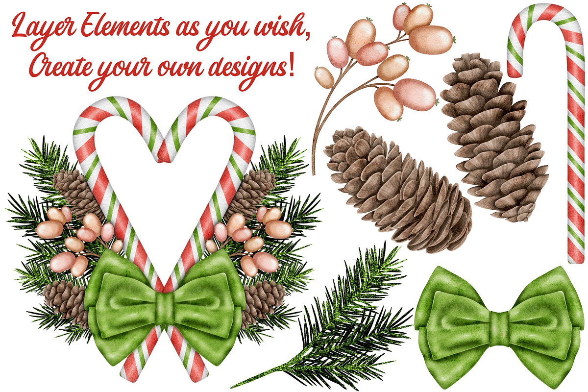 Christmas Robins watercolors, a Seasonal Illustration by Happy Sloth Graphics (Photo 2 of 19)