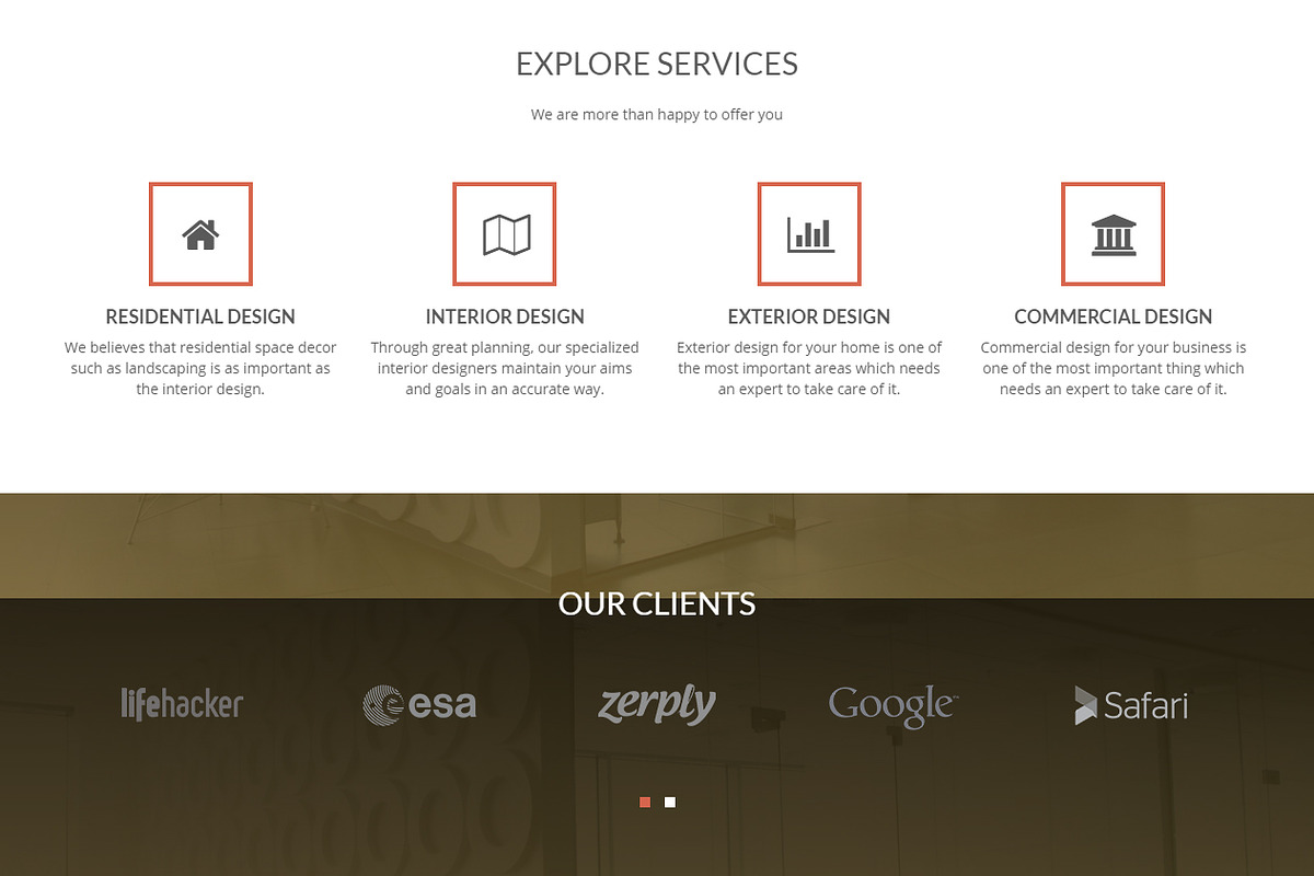 Decordiz - Interior Design Template, a Bootstrap Template by DotThemes (Photo 5 of 6)