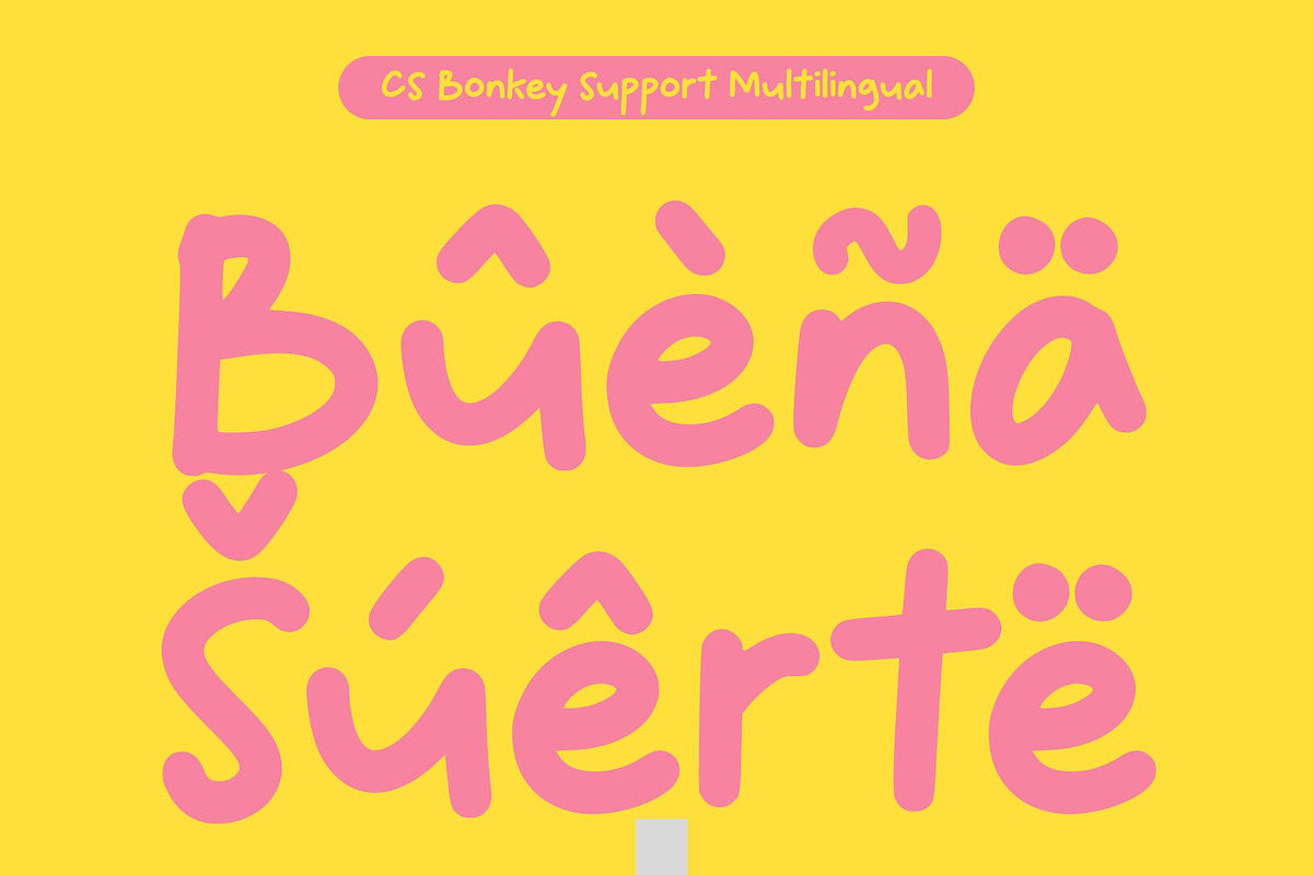 CS Bonkey – Cute Handwritten Font, a Handwritten Font by Craft Supply Co. (Photo 4 of 8)