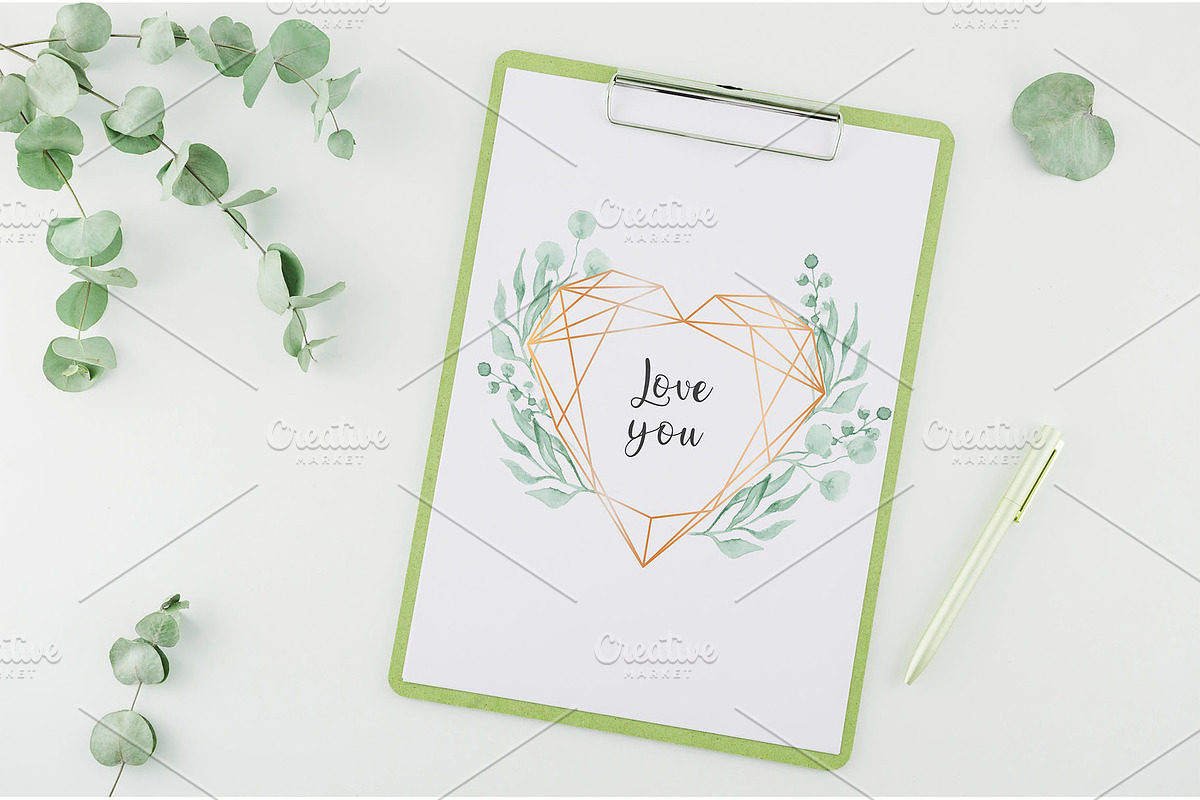 Watercolor leaves, a Decorative Illustration by Iryna Danyliuk (Photo 9 of 11)