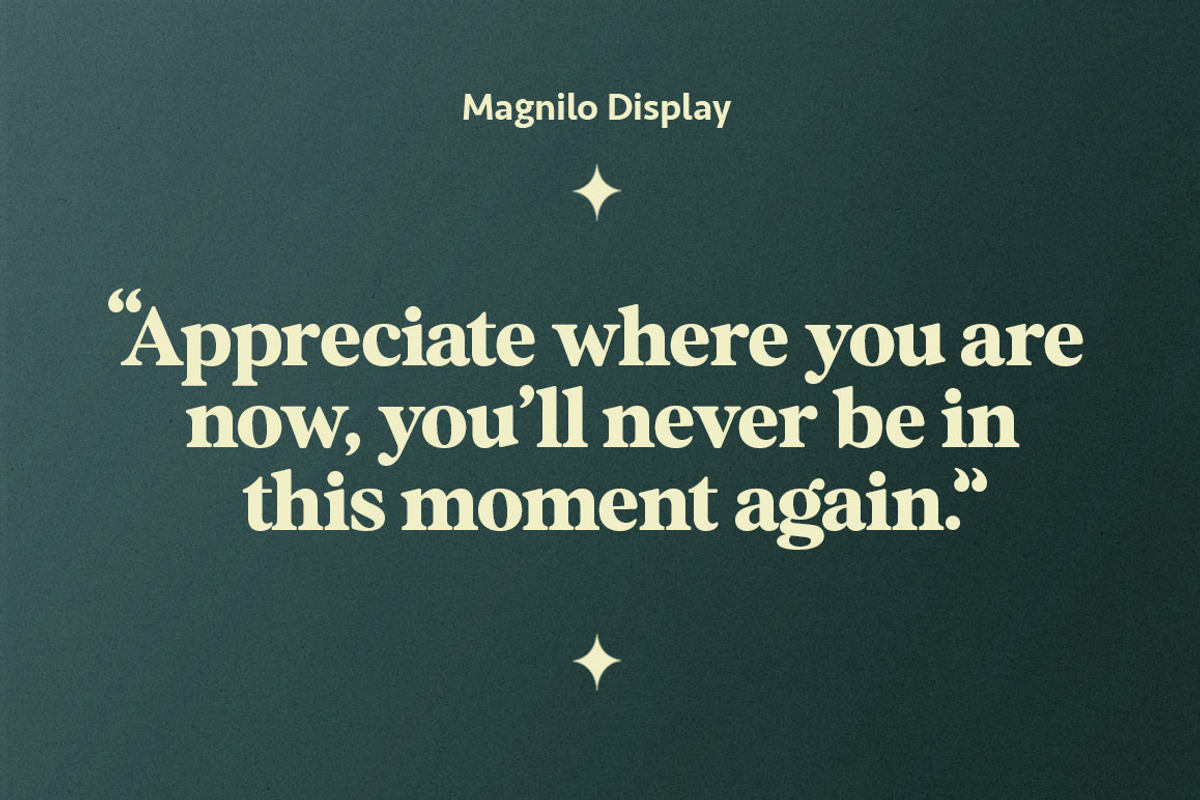 Magnilo Display, a Serif Font by Mulkan Nazir (Photo 13 of 18)