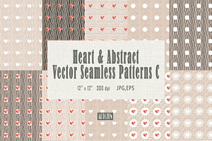 Heart Abstract Seamless Patterns C, a Pattern Graphic by ARTOZEN DIGITAL