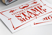 Stamp Business Card Mock-Up, an Advertising Mockup by DesignRushMarket (Thumbnail 2 of 9)