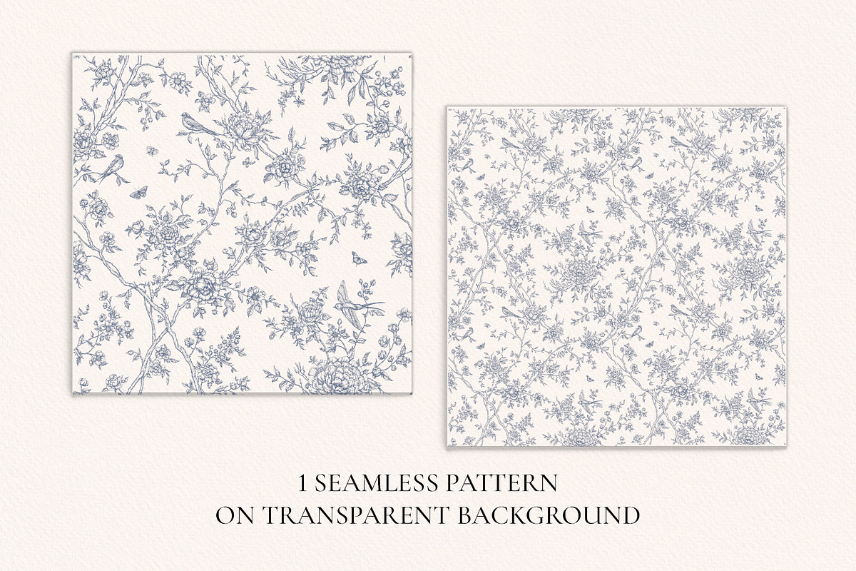 Toile de Jouy Seamless pattern, a Pattern Graphic by Ekaproeka (Photo 5 of 7)