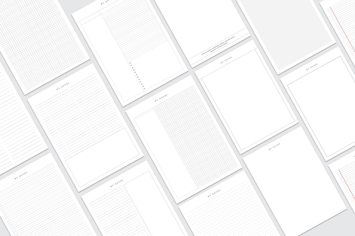 Digital Notes Template | Canva, a Stationery Template by Graphic Fabrica (Photo 6 of 6)