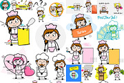 Waitress ~ Cartoon Character Set, a Food Illustration by The Toon Company (Thumbnail 9 of 10)