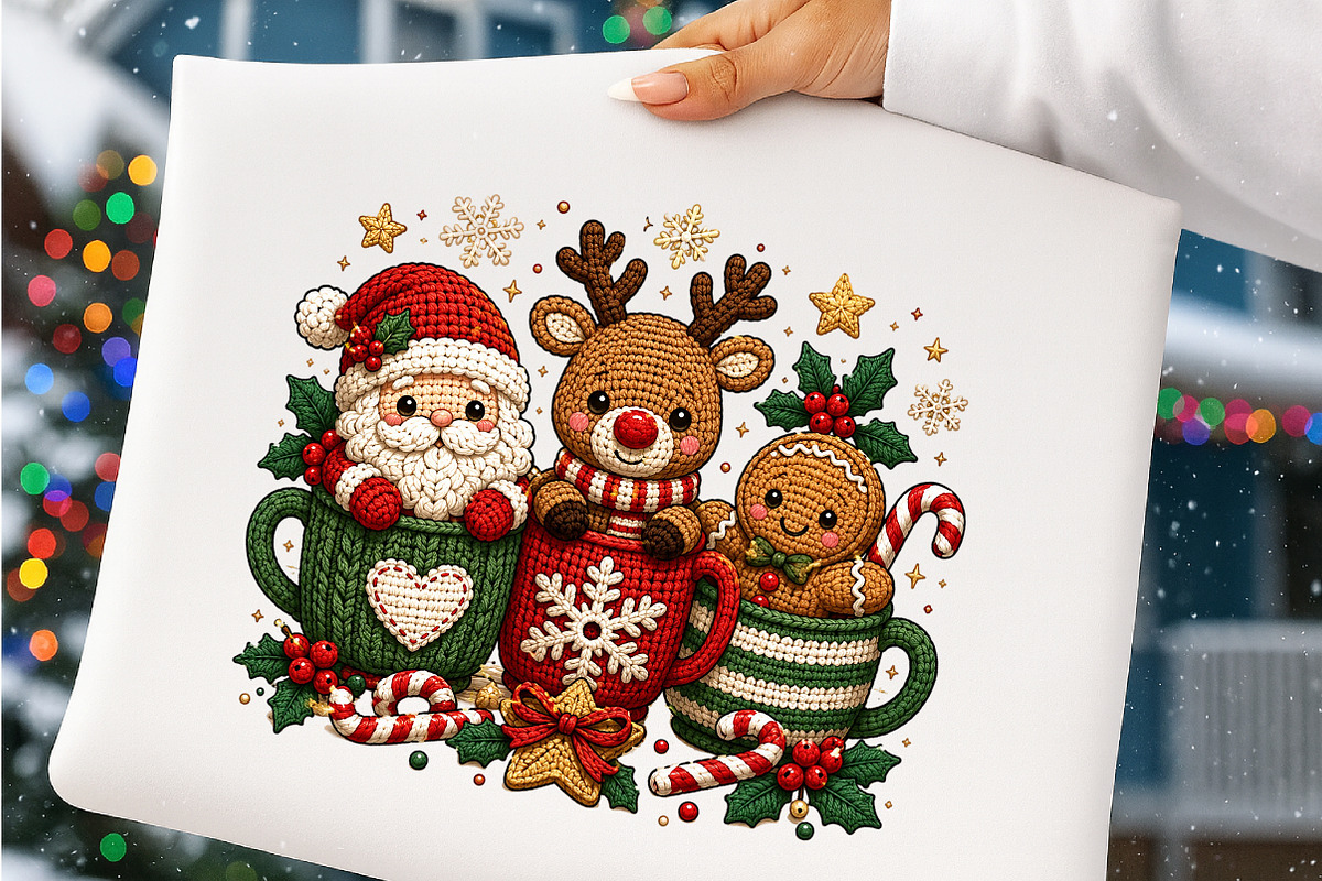 Latch Hook Yarn Christmas PNG, a Work Illustration by SinaCreation (Photo 5 of 8)