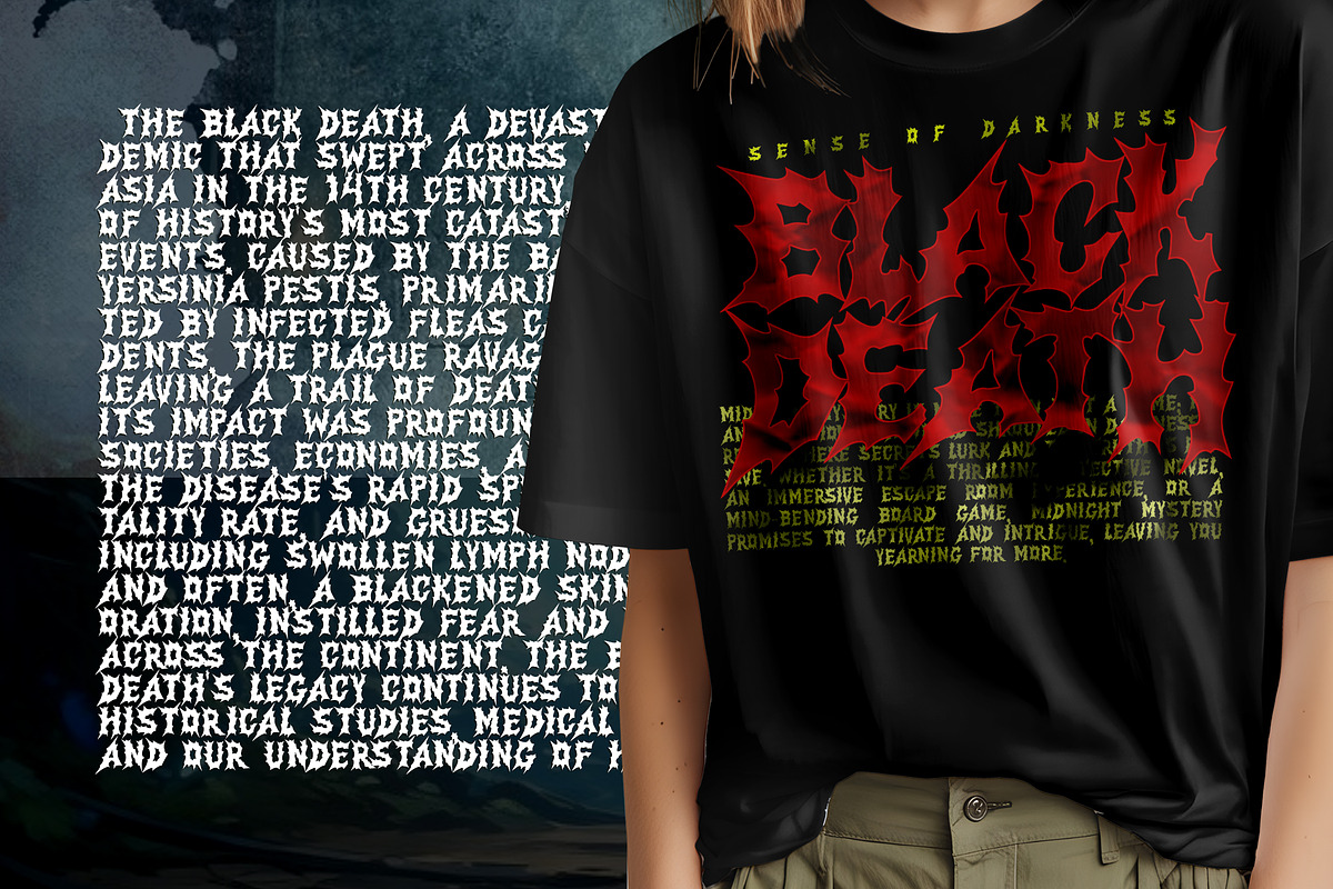 Illusion Seeker Metal Blackletter, a Blackletter Font by dansdesign (Photo 10 of 12)