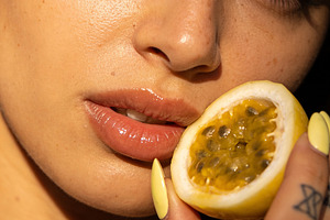 Beautiful Woman with Passion Fruit, a Beauty & Fashion Photo by Virgo Studio