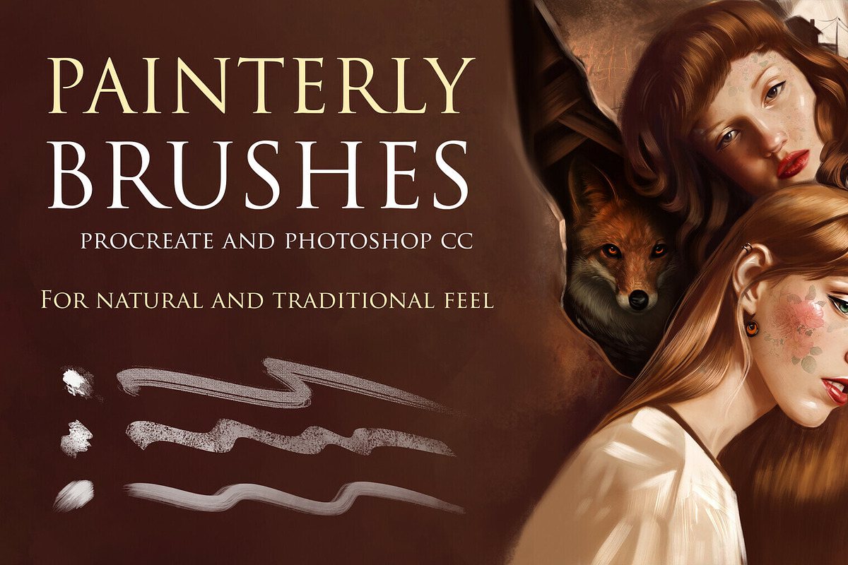 Painterly Brush Set, a Brush Add-On by vurdembrushes