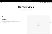 Services 1 / Google Site Wireframe, a Templates & Theme by Template Heaven (Thumbnail 2 of 6)