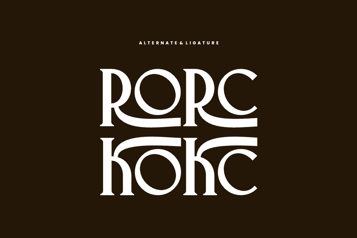Grohko - Retro Font, a Serif Font by QR Design Studio (Photo 7 of 8)