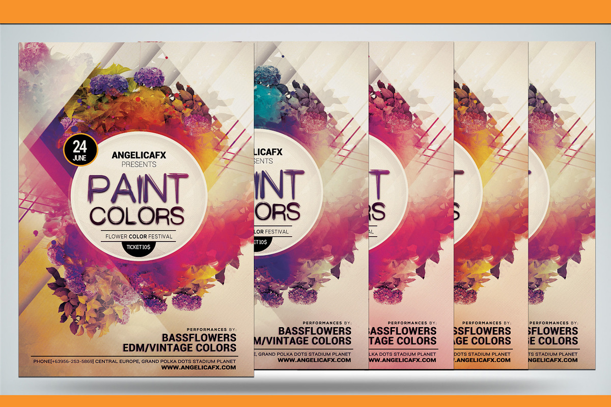 Paint Colors, a Flyer Template by angelicafx