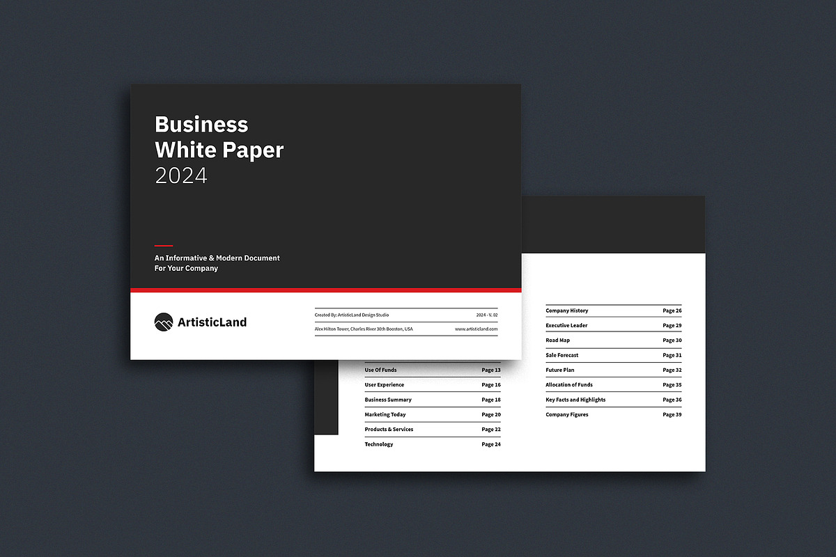 White Paper Template, a Brochure Template by ArtisticLand (Photo 3 of 11)